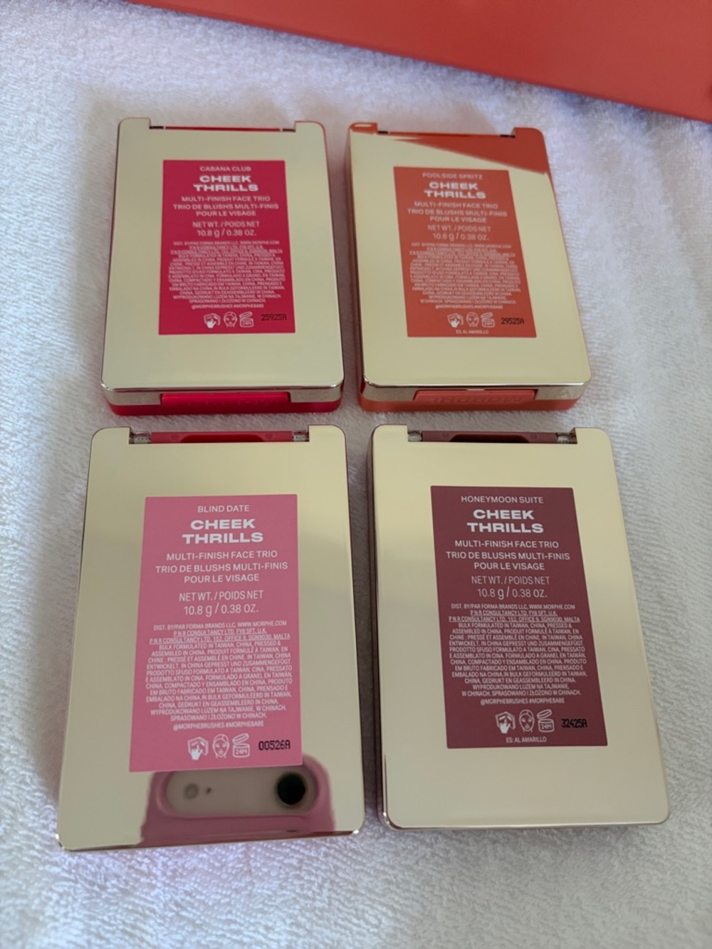 4 x Morphe Cheek Thrills Island Blush Quartet - Pink, Coral, Peach, Mauve - Picture 5 of 6